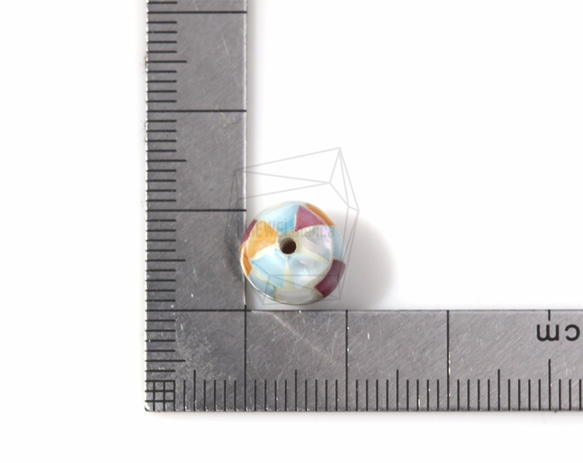 PEA-038-G [4片]鑲嵌母珍珠珠，珍珠馬賽克母圓球形 第5張的照片