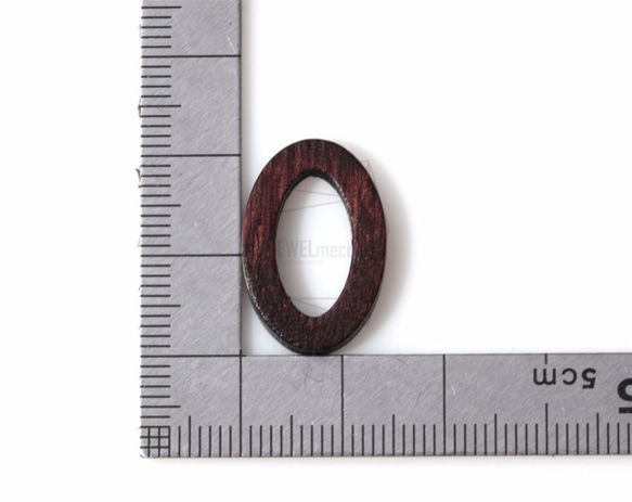 BSC-289-G【4個入り】オーバルウッドビーズ,Oval Wooden Beads /14mm x 21mm 5枚目の画像