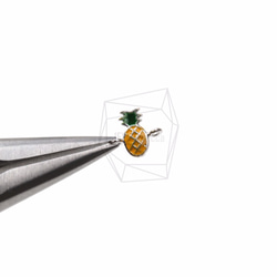 CNT-143-R【4個入り】パイナップルチャーム,Pineapple Epoxy Charm 4枚目の画像