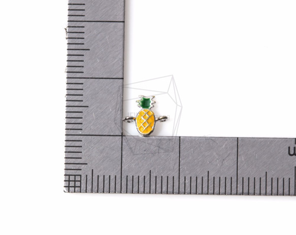 CNT-143-R【4個入り】パイナップルチャーム,Pineapple Epoxy Charm 5枚目の画像