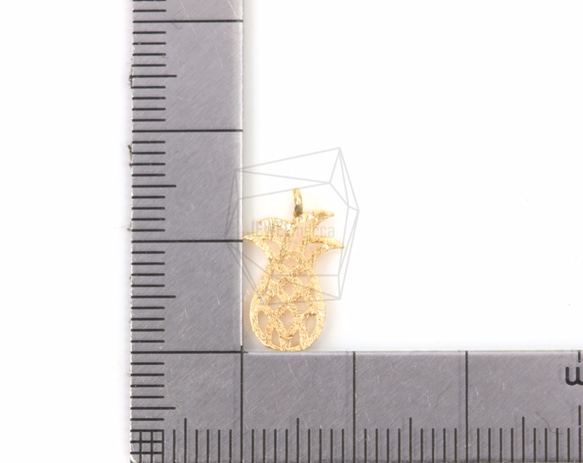 PDT-1162-MG【2個入り】 パイナップルペンダント,Brushed Pineapple pendant 5枚目の画像