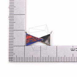 CNT-149-R【2個入り】 合成石リボンペンダント,Synthetic stone ribbon Pendant 5枚目の画像
