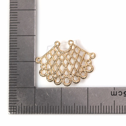 CNT-150-G【2個入り】ハニカムペンダント,honeycomb Charm/18mm x 24mm 5枚目の画像