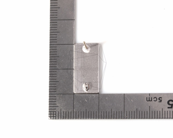 ERG-465-MR【2個入り】レクタングルピアス,-rectangular Ear Post/ 10mm x 20mm 5枚目の画像