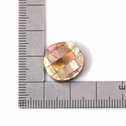 PEA-040-G [2件]鑲嵌圓形母珍珠珠，珍珠馬賽克母圓 第5張的照片
