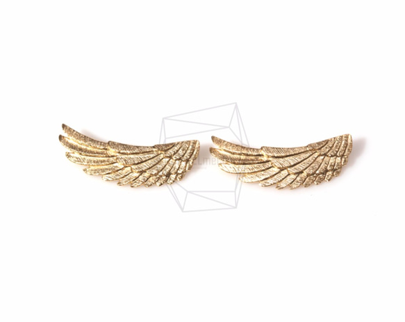 CNT-152-MG【2個入り】エンジェルウィングペンダント,Angel Wing Pendant 1枚目の画像