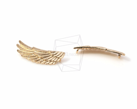 CNT-152-MG【2個入り】エンジェルウィングペンダント,Angel Wing Pendant 2枚目の画像