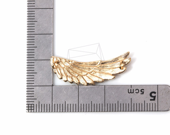 CNT-152-MG【2個入り】エンジェルウィングペンダント,Angel Wing Pendant 5枚目の画像