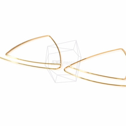 ERG-478-G【2個入り】トライアングルフック,triangle Hook Earring 2枚目の画像