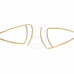 ERG-478-G【2個入り】トライアングルフック,triangle Hook Earring 3枚目の画像