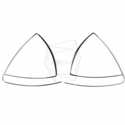 ERG-478-R [2片]三角鉤，三角形掛鉤耳環 第1張的照片