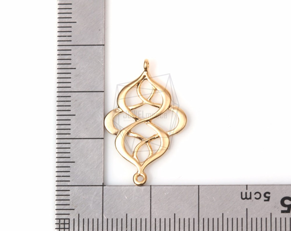 PDT-1198-MG【4個入り】オリエンタルシェイプペンダント,Oriental Shape Pendant 5枚目の画像