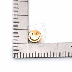 PDT-1203-MG【2個入り】ラウンドスマイルペンダント,Round Smile Pendant 5枚目の画像