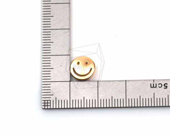 PDT-1203-MG【2個入り】ラウンドスマイルペンダント,Round Smile Pendant 5枚目の画像