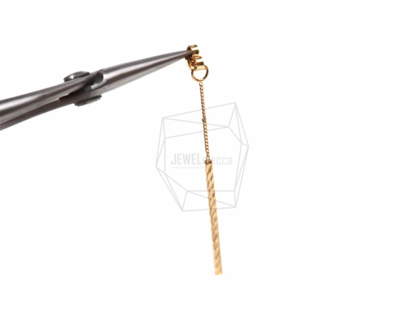 ERG-481-G【2件】Stick Earrings Catch，Stick Earrings Back Component 第4張的照片