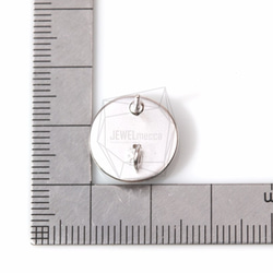 ERG-483-MR [2 件] 圓形耳環、圓形耳釘 / 14mm x 15mm 第5張的照片