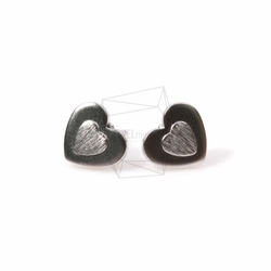 ERG-488-MR【2件】心形輪廓耳環，心形輪廓耳環 第1張的照片