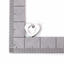 ERG-488-MR【2件】心形輪廓耳環，心形輪廓耳環 第5張的照片
