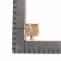 ERG-490-MG【2個入り】スクエアピアス,Flat Square Shape Post Earring 5枚目の画像