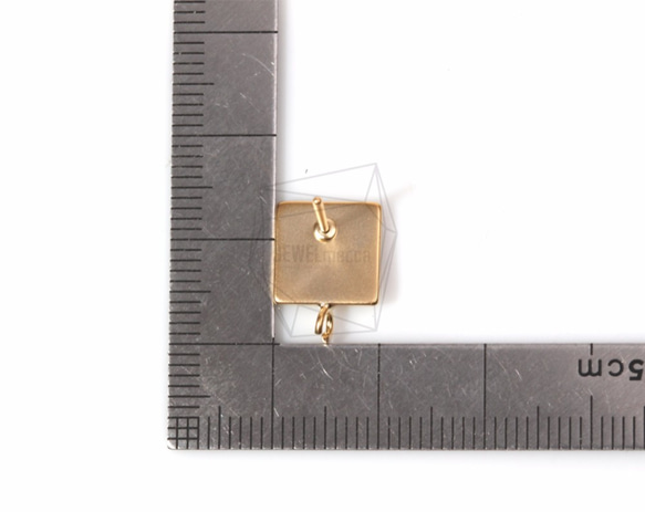 ERG-490-MG【2個入り】スクエアピアス,Flat Square Shape Post Earring 5枚目の画像