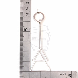 ERG-492-MR【2個入り】ダブルトライアングルアピアス,Double Triangle Dangle Post 5枚目の画像