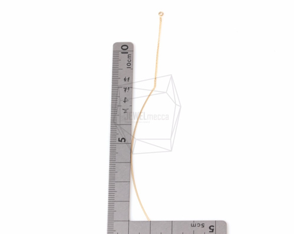 ERG-498-MG【4件】弧形細條條鏈耳環 第5張的照片