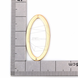 PDT-1206-MG【2個入り】オーバルフレームペンダント,Flat Oval Frame Pendant 5枚目の画像