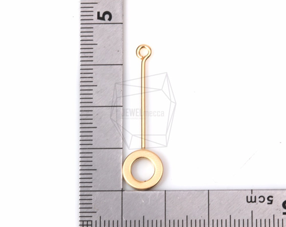 PDT-1212-MG【2個入り】リングバーペンダント,Ring With Bar Pendant 5枚目の画像