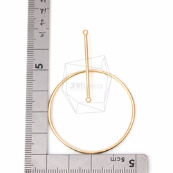 PDT-1207-MG【2個入り】フープバーペンダント,Hoop With Bar Pendant 5枚目の画像