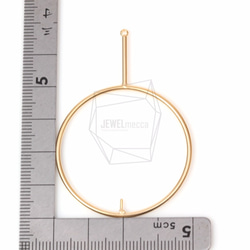 PDT-1208-MG【2個入り】フープショートバーペンダント,Hoop With Short Bar Pendant 5枚目の画像