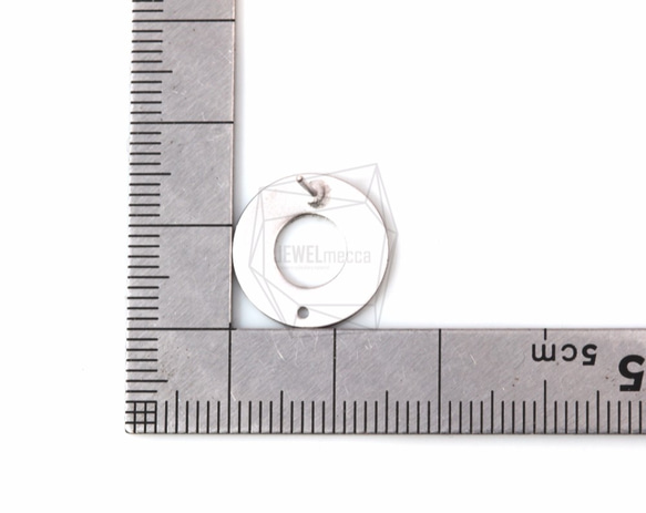 ERG-500-MR [2件]圓形穿孔，圓形耳釘/ 15mm x 15mm 第5張的照片