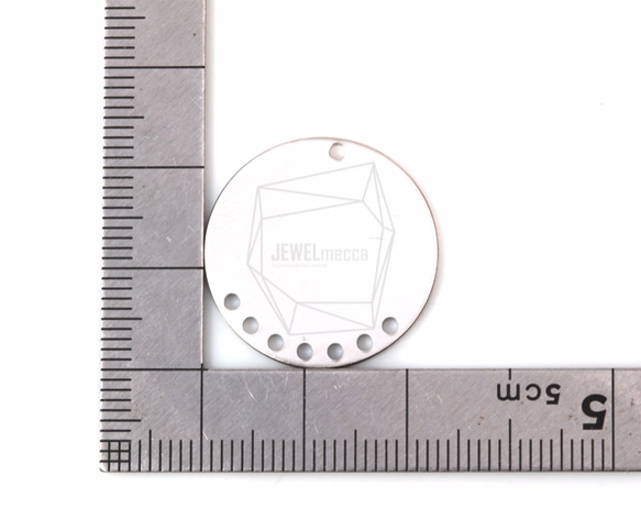 PDT-1217-MR [2件]多孔圓形吊墜 第5張的照片
