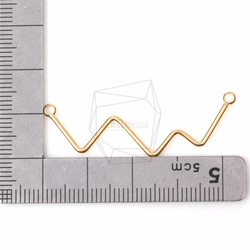 CNT-162-MG【2個入り】ジグザグラインペンダント,Zig Zag Line Charm 5枚目の画像