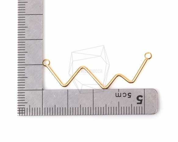 CNT-162-MG【2個入り】ジグザグラインペンダント,Zig Zag Line Charm 5枚目の画像