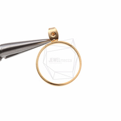 ERG-517-MG【2個入り】ラウンドリングピアスキャッチ,Round Ring Earring Clutch 4枚目の画像
