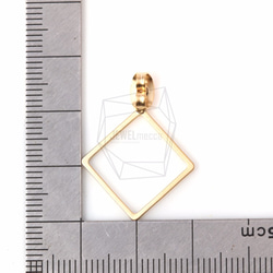 ERG-518-MG【2個入り】ダイヤモンドピアスキャッチ,Diamond Shape Earring Clutch 5枚目の画像