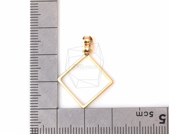 ERG-518-MG【2個入り】ダイヤモンドピアスキャッチ,Diamond Shape Earring Clutch 5枚目の画像