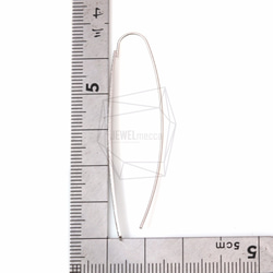 ERG-521-MR [2 件] 線鉤耳環，線耳鉤 / 58mm x 13mm 第5張的照片