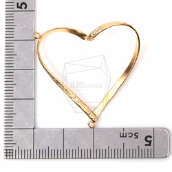 PDT-1231-MG【2個入り】ハートバンドペンダント,Textured Heart Band Pendant 5枚目の画像