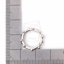 PDT-729-MR [4個]小氣泡紋理環形吊墜，小氣泡紋理 第5張的照片
