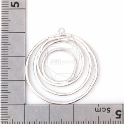 PDT-1019-MR【2個入り】ハンマースワールペンダント,Hammered Swirl Pendant 5枚目の画像