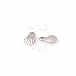 PDT-732-MR【4個入り】シーシェルペンダント,Seashell Pendant-5mm x 5mm 3枚目の画像