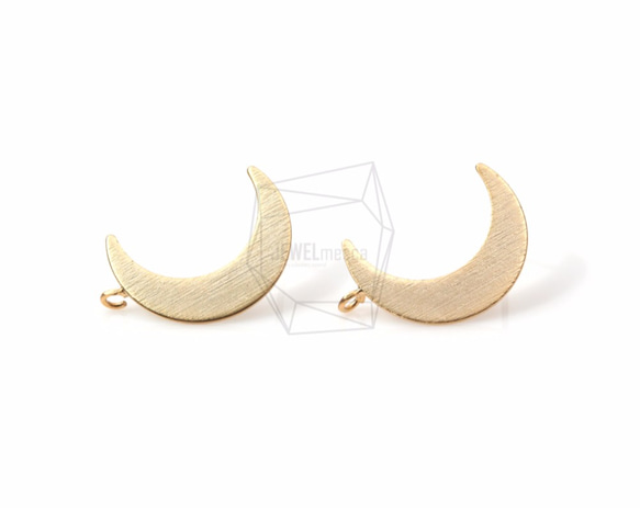 ERG-543-MG【2個入り】クレセントムーンピアス,Crescent Moon Post Earring 1枚目の画像