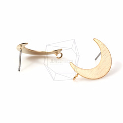 ERG-543-MG【2個入り】クレセントムーンピアス,Crescent Moon Post Earring 3枚目の画像