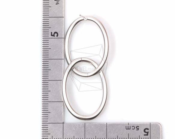 ERG-532-MR [2 件] Hoop Link 耳環，Hoop Link 耳柱 第5張的照片