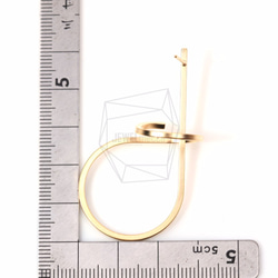 ERG-535-MG【2個入り】ループワイヤーピアス,Loop Wire Ear Post 5枚目の画像