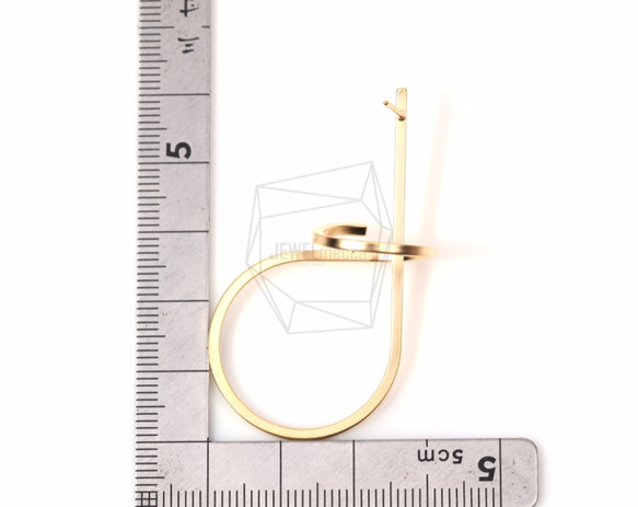 ERG-535-MG【2個入り】ループワイヤーピアス,Loop Wire Ear Post 5枚目の画像
