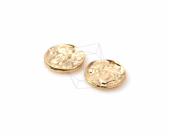 PDT-1130-MG【4個入り】コインペンダント,Caesar Inspired Coin Pendant 2枚目の画像