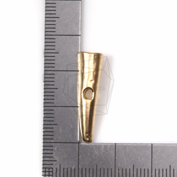 PDT-1131-MG【2個入り】ホーンペンダント,Horn Pendant/5mm x 25mm 5枚目の画像