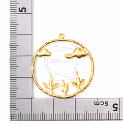 PDT-1136-MG【2個入り】ランドスケープリングペンダント,Landscape Ring Pendant 5枚目の画像